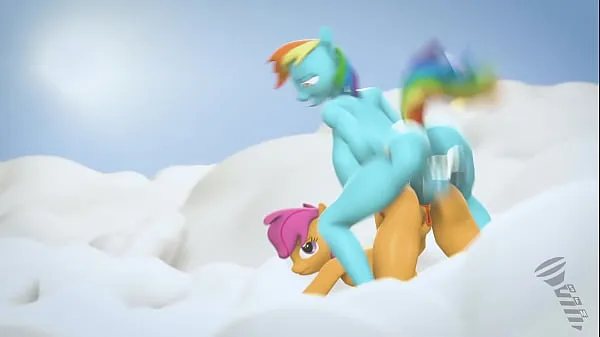 شاهد مقاطع دافئة Dash pounds scootaloo