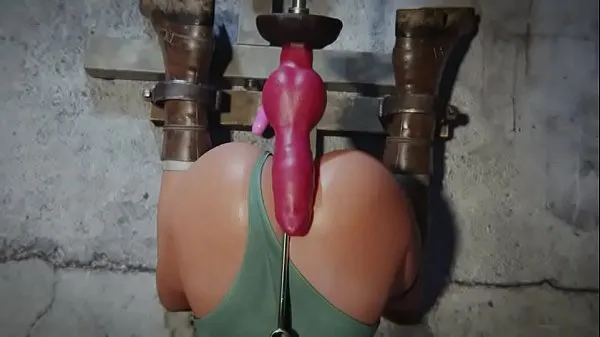 Mira Hentai gran botín 3d lara croft atado clips cálidos