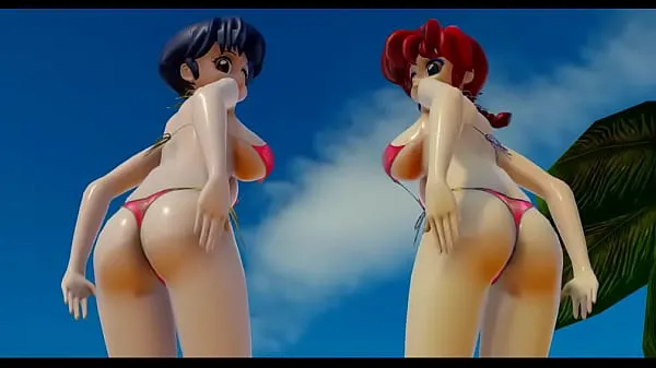 Tonton Ranma & Akane in MMD Klip hangat