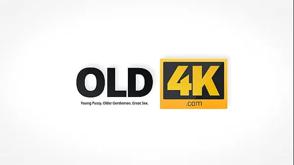 Guarda OLD4K. Nerd with pretty face nailed by old passerby in various poses clip calde