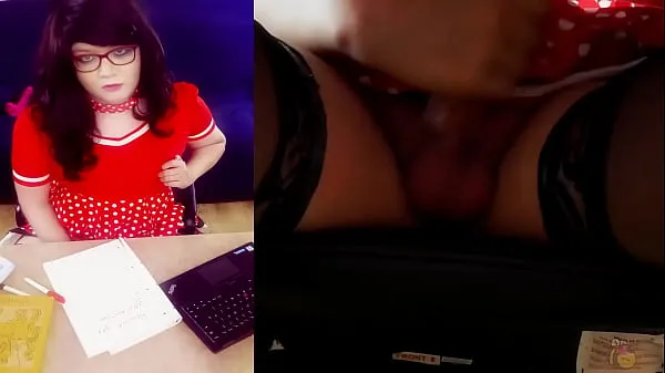 شاهد مقاطع دافئة Under my desk slut, Trans JOI