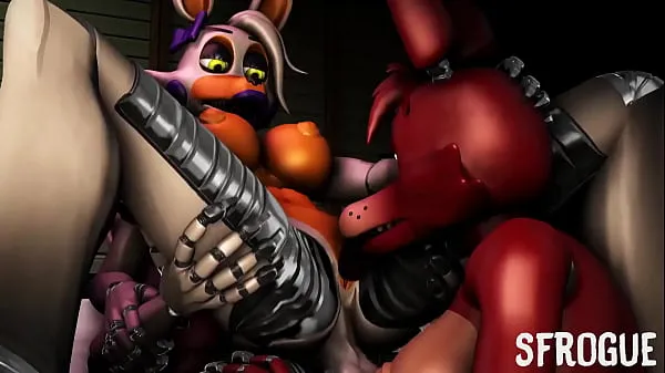 شاهد مقاطع دافئة Mangle, Lolbit and Foxy fucking hard