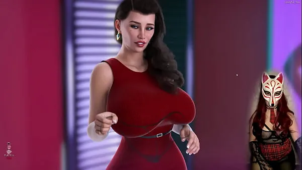 Apocalust - gamer girl in see-through bra playing a porn game گرم کلپس دیکھیں