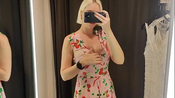 Oglądaj Try on haul transparent clothes in fitting room and have masturbation with strong orgasm ciepłe klipy